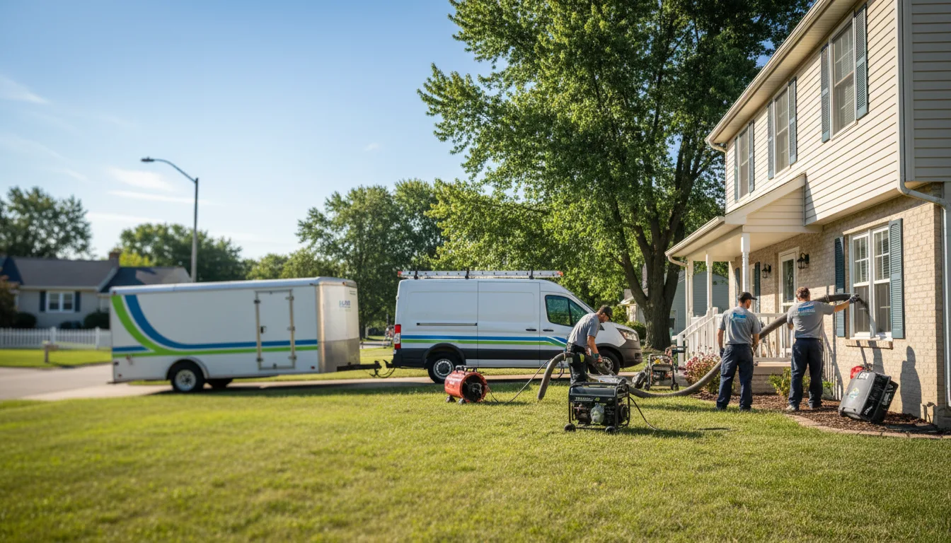 Flooded Basement Restoration And Cleanup With Repair in Hopkins, MO near me